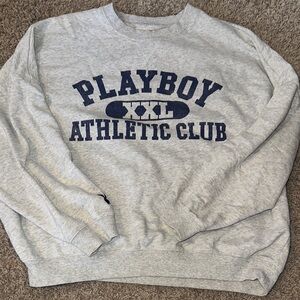 Playboy Gray Athletic Club Men's Sweater